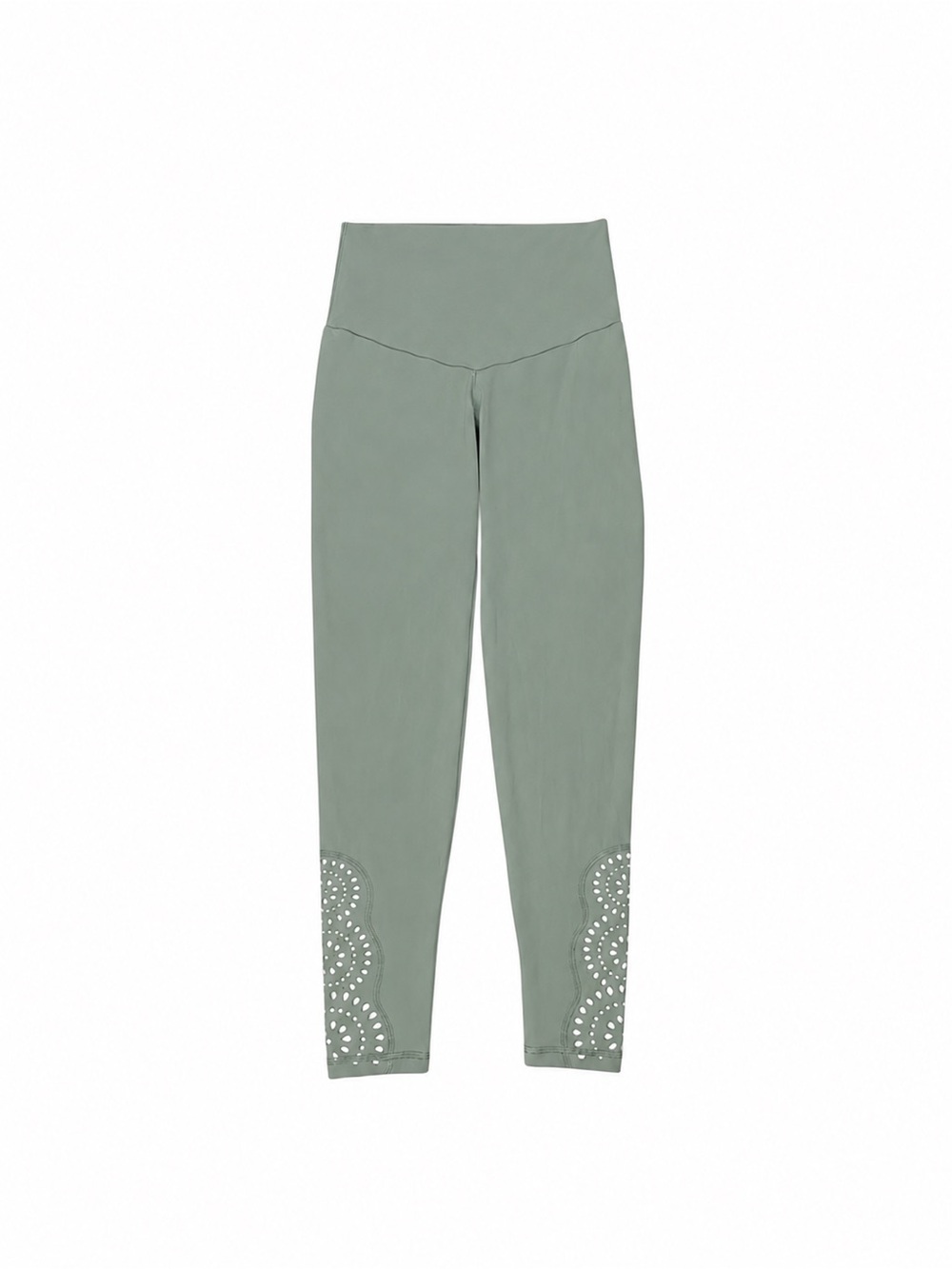 Aerie Chill Play Move Laser-Cut Mandala High-Waisted Leggings Green XS